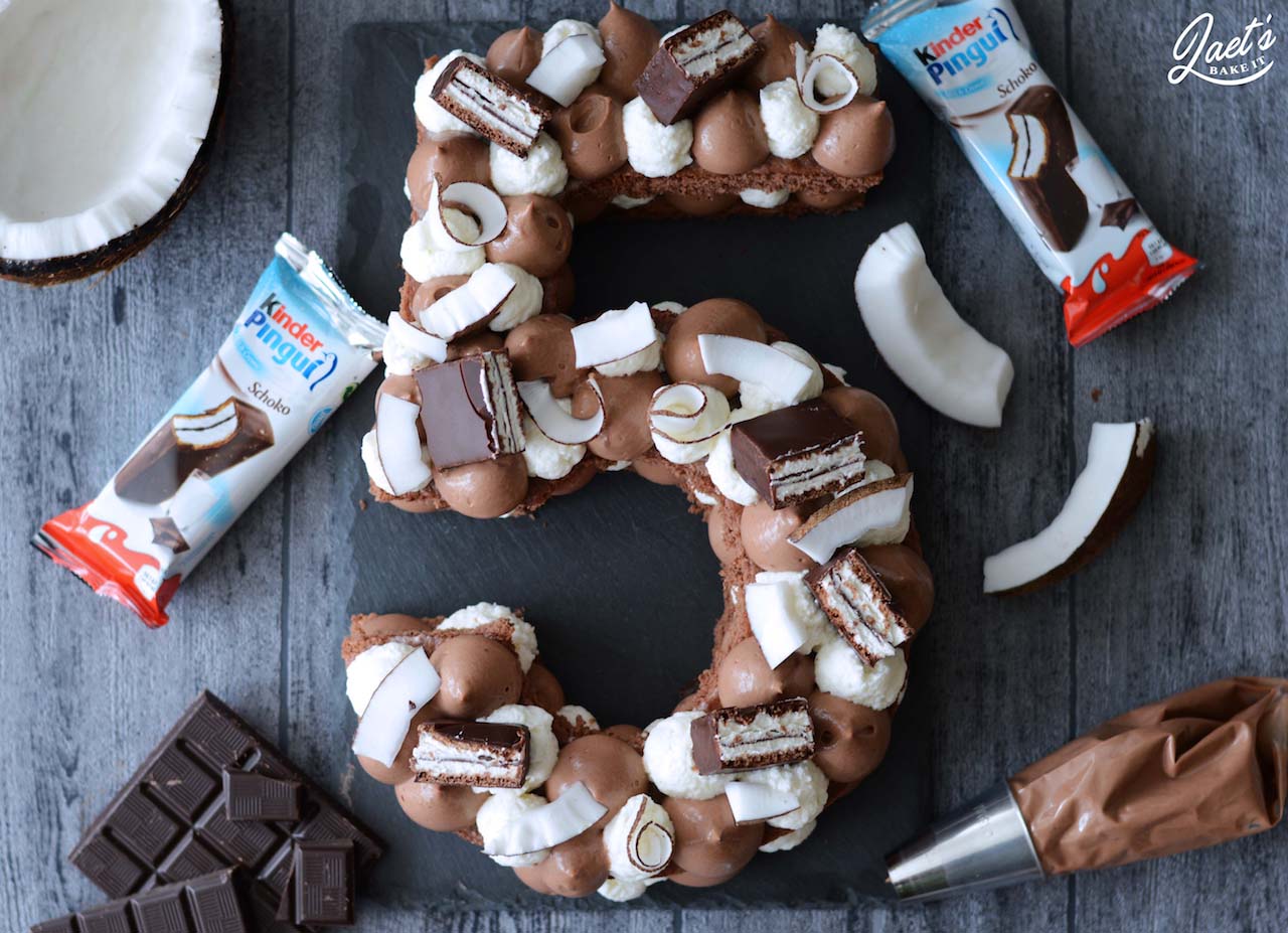 Number Cake Chocolat : Number cake kinder pingui® coco - Laet's bake it