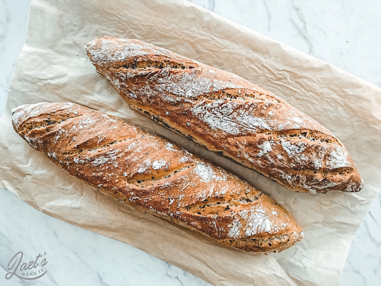 Baguettes de pain faciles et rapides Laet